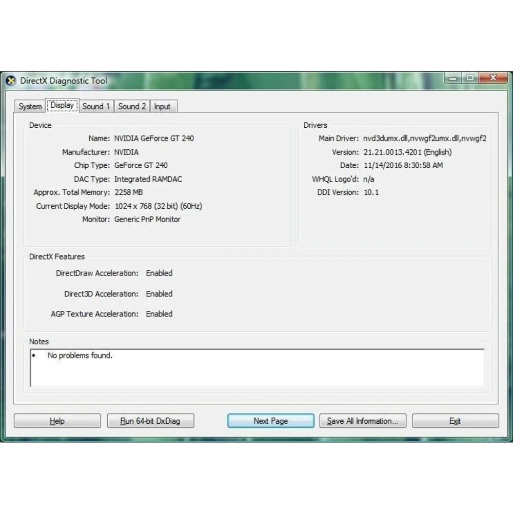 PNY Verto GeForce GT 240 GDDR5 512MB PCIe 2.0 Video Graphics Card TESTED WORKING